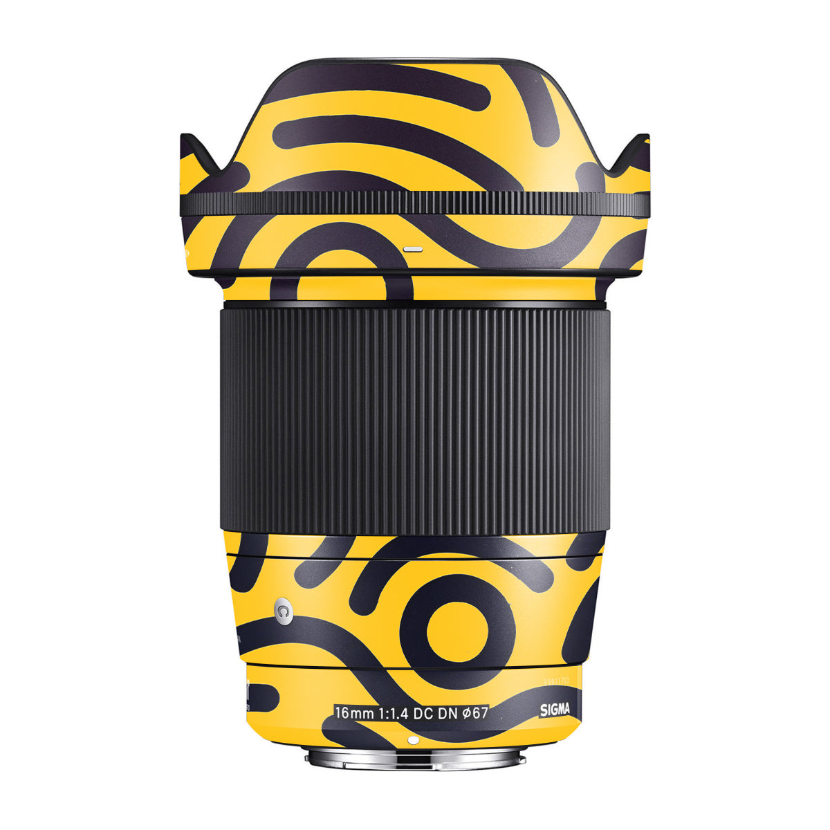 Minimal Yellow Wave Sigma 16mm F/1.4 DC DN Camera Lens Skin