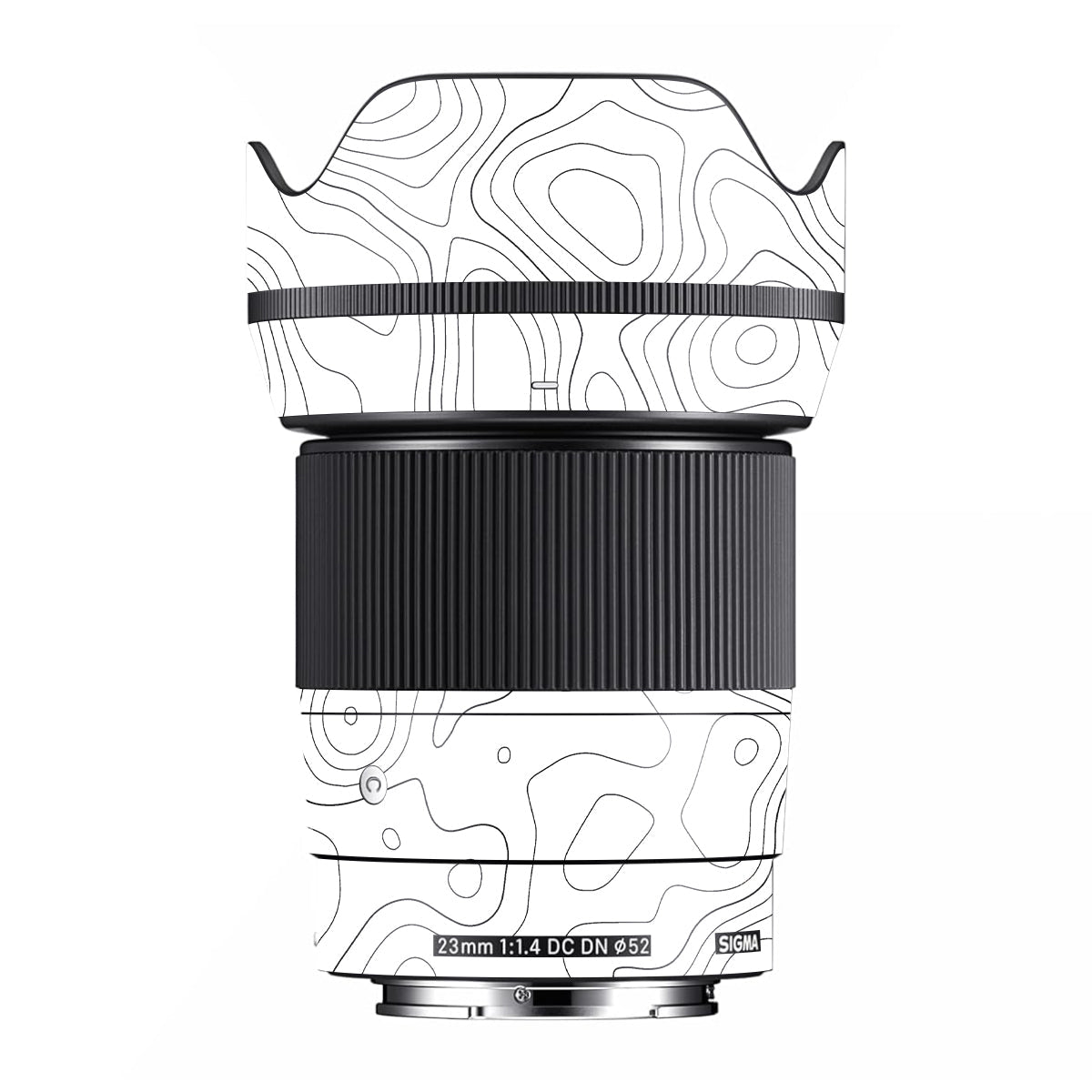 White Contour Design Sigma 23mm F/1.4 DC DN Camera Lens Skin