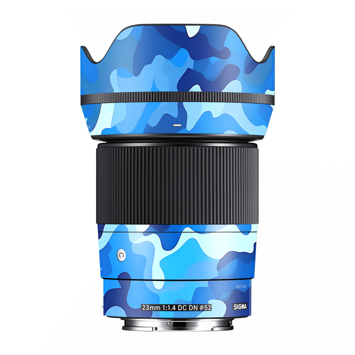 Arctic Blue Camo Pattern Sigma 23mm F/1.4 DC DN Camera Lens Skin