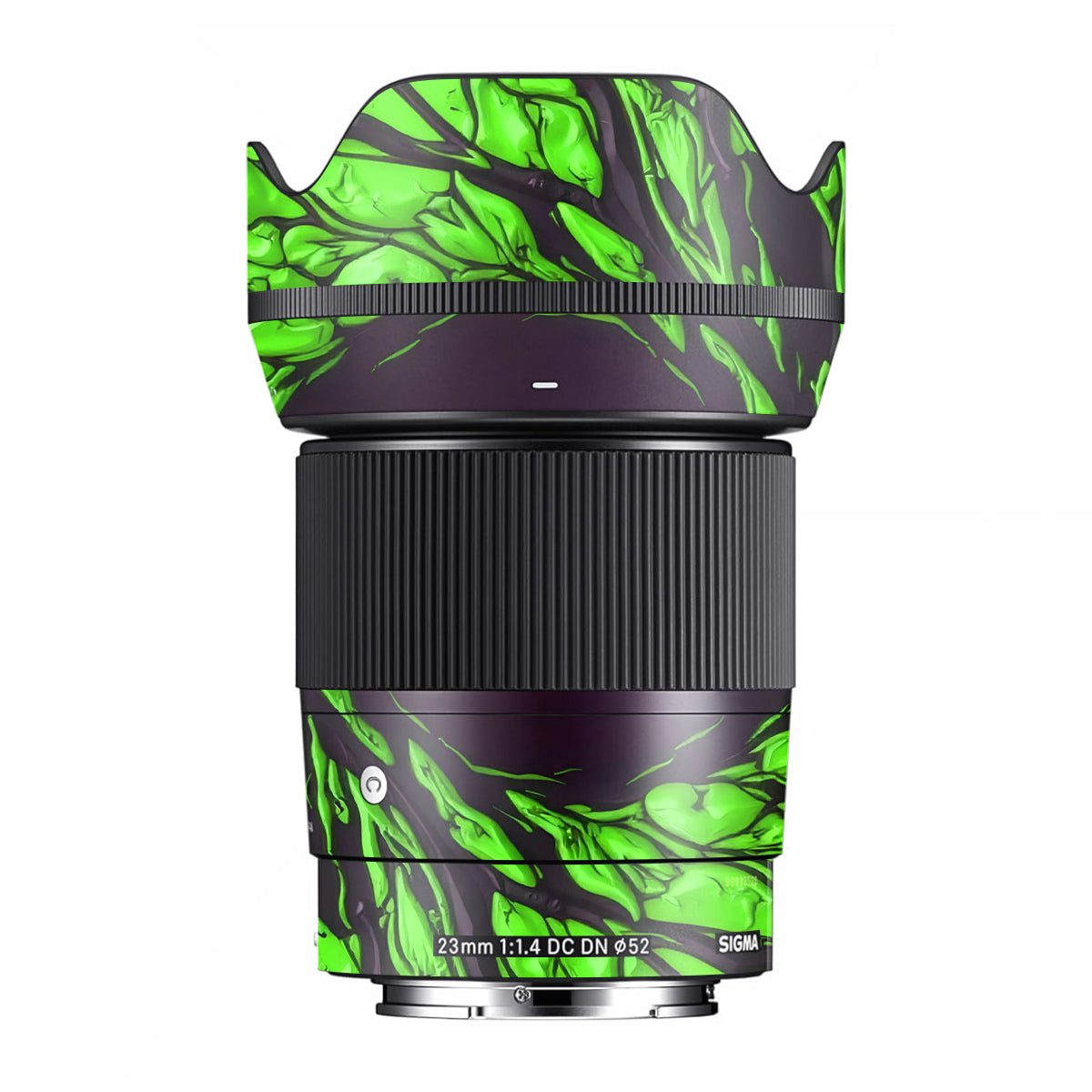 Venom Green Sigma 23mm F/1.4 DC DN Camera Lens Skin