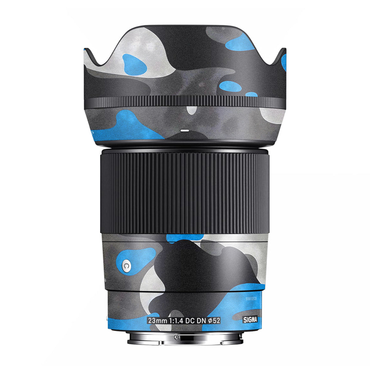 Blue Grey Camo Sigma 23mm F/1.4 DC DN Camera Lens Skin