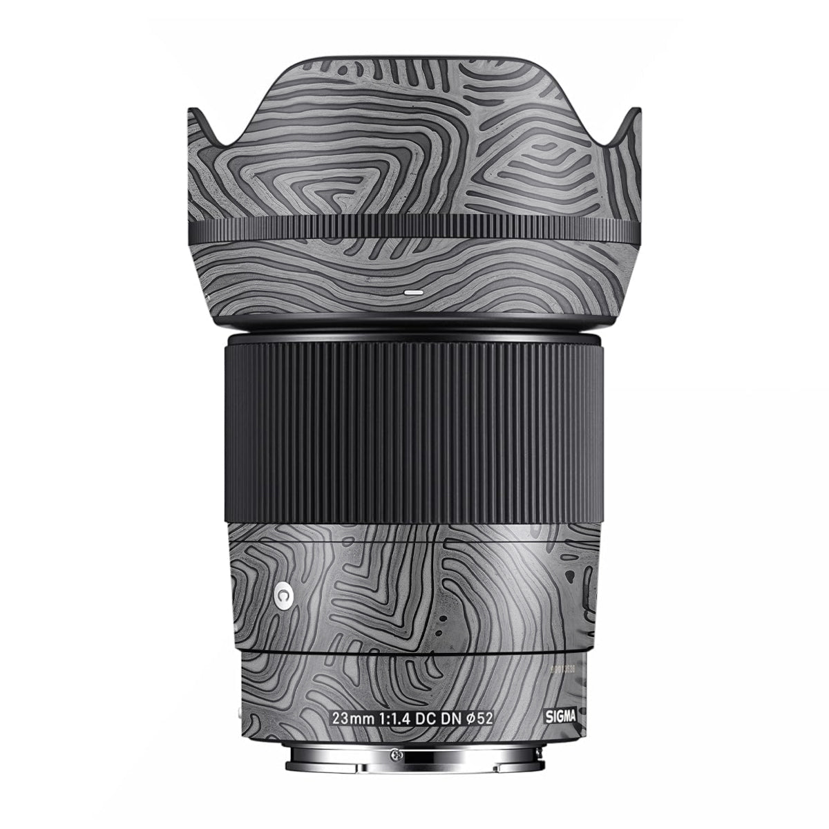 Monochrome Line Maze Sigma 23mm F/1.4 DC DN Camera Lens Skin