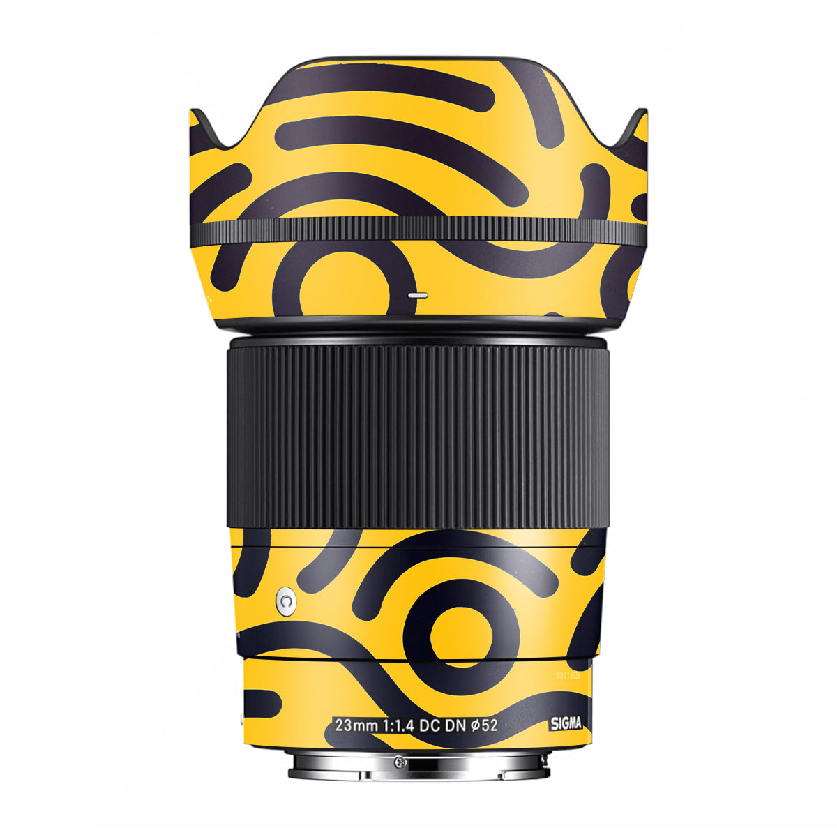 Minimal Yellow Wave Sigma 23mm F/1.4 DC DN Camera Lens Skin