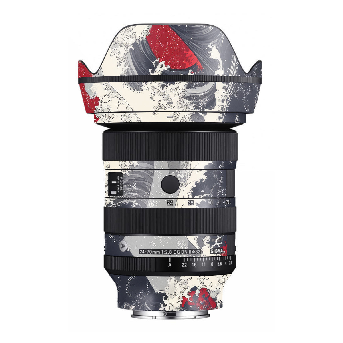 Abstract Waves Sigma 24-70mm F/2.8 DG DN Sony E Camera Lens Skin