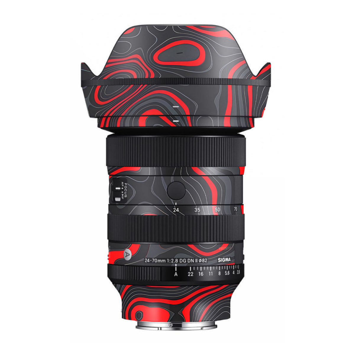 Crimson Waves Sigma 24-70mm F/2.8 DG DN Sony E Camera Lens Skin