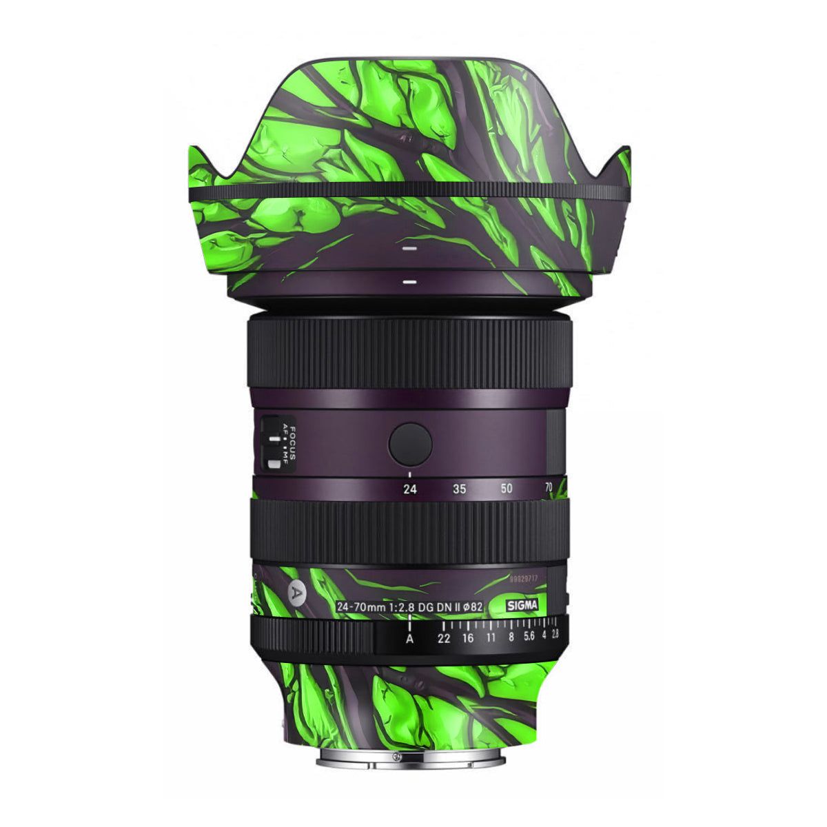 Venom Green Sigma 24-70mm F/2.8 DG DN Sony E Camera Lens Skin