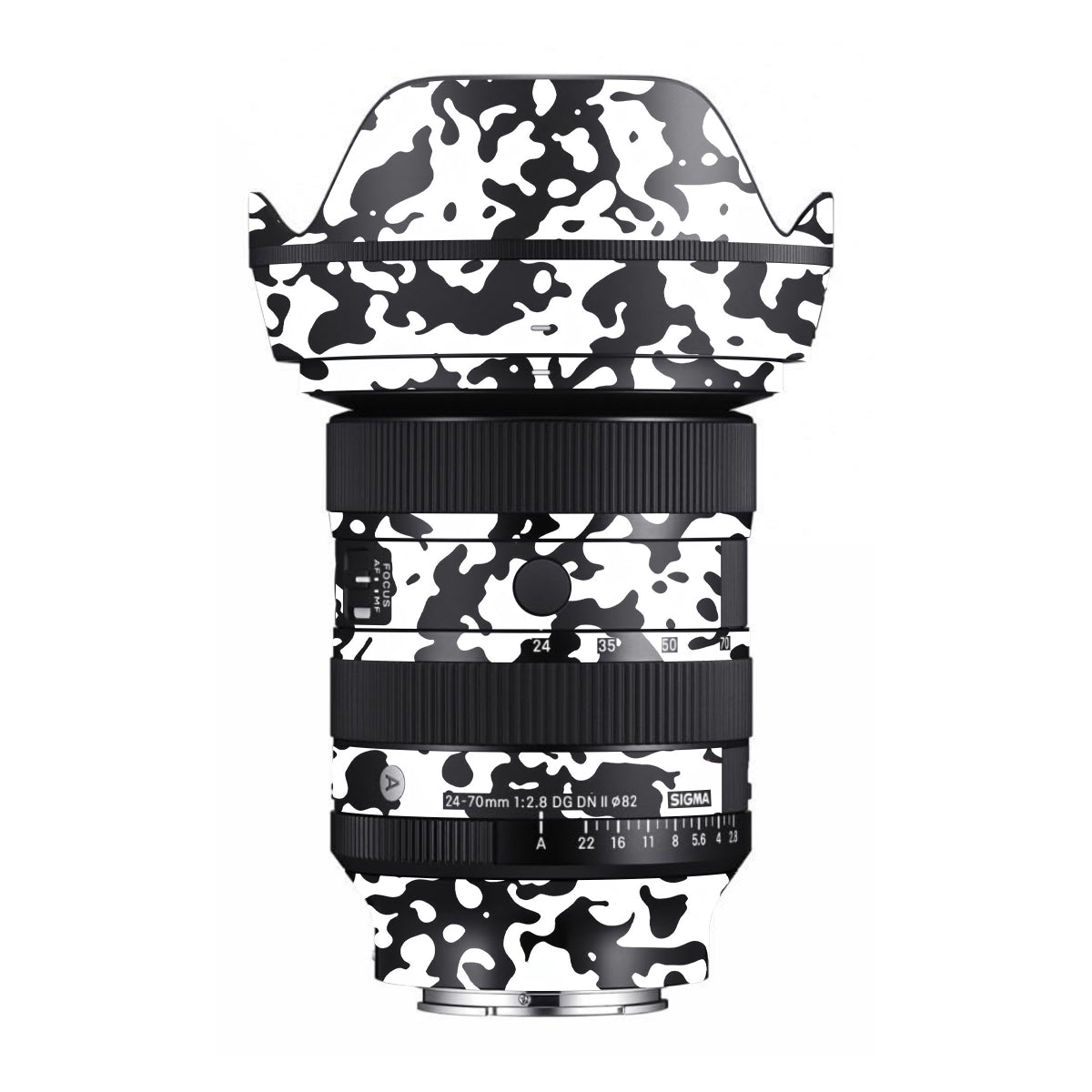 Snow Camo Sigma 24-70mm F/2.8 DG DN Sony E Camera Lens Skin