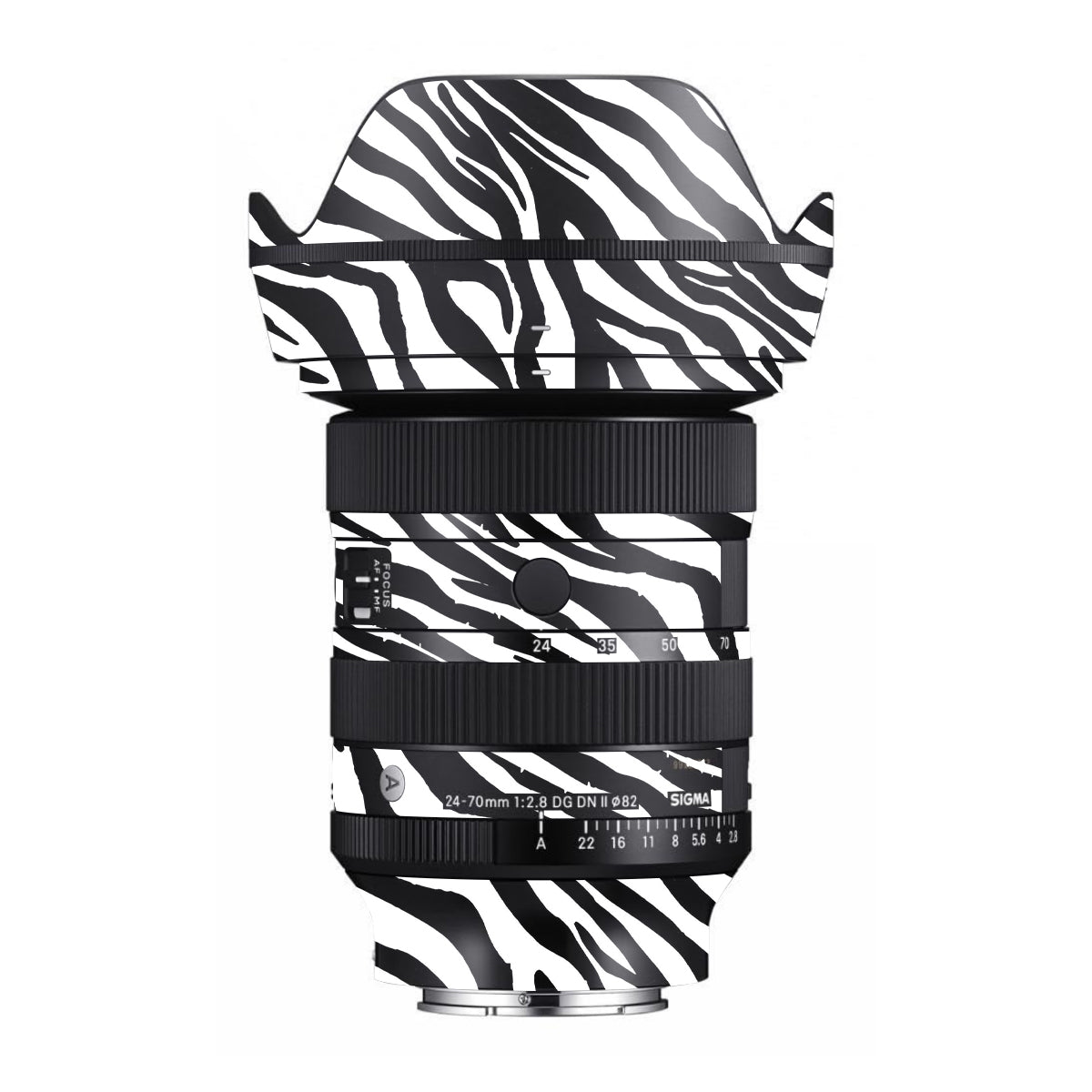Classic Zebra Stripes Sigma 24-70mm F/2.8 DG DN Sony E Camera Lens Skin