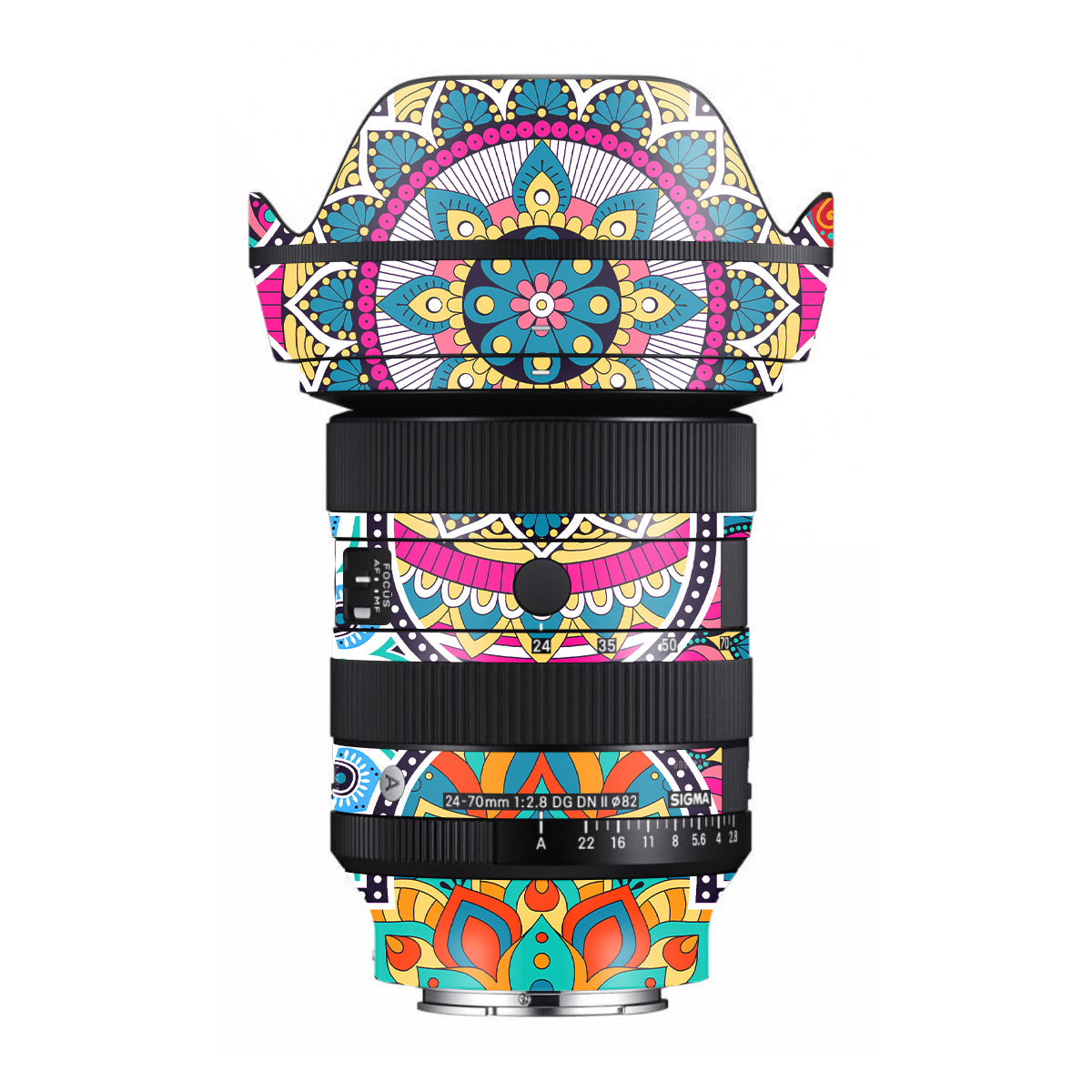 Boho Mandala Tile Pattern Sigma 24-70mm F/2.8 DG DN Sony E Camera Lens Skin