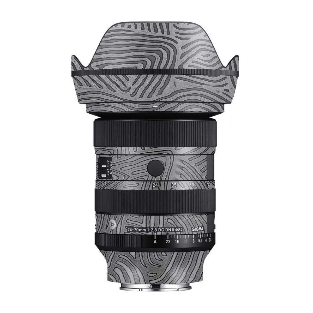 Monochrome Line Maze Sigma 24-70mm F/2.8 DG DN Sony E Camera Lens Skin