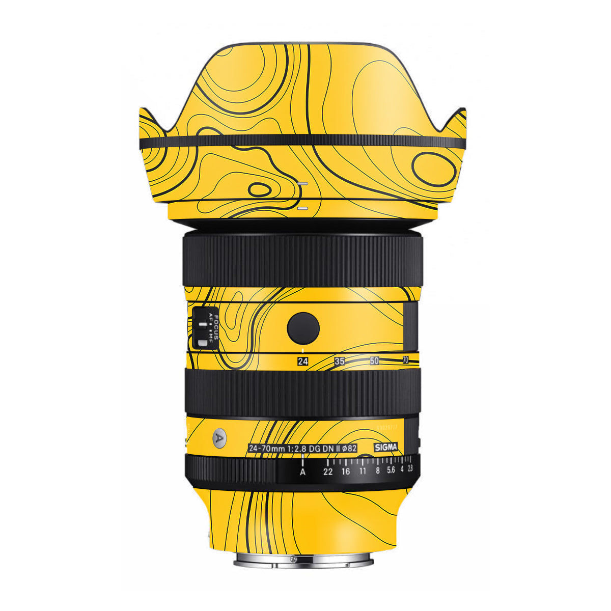 Topographic Map Pattern Sigma 24-70mm F/2.8 DG DN Sony E Camera Lens Skin