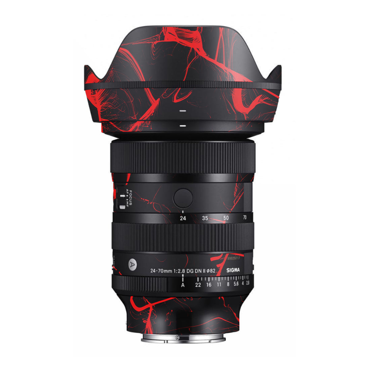 Red Neural Grid Sigma 24-70mm F/2.8 DG DN Sony E Camera Lens Skin