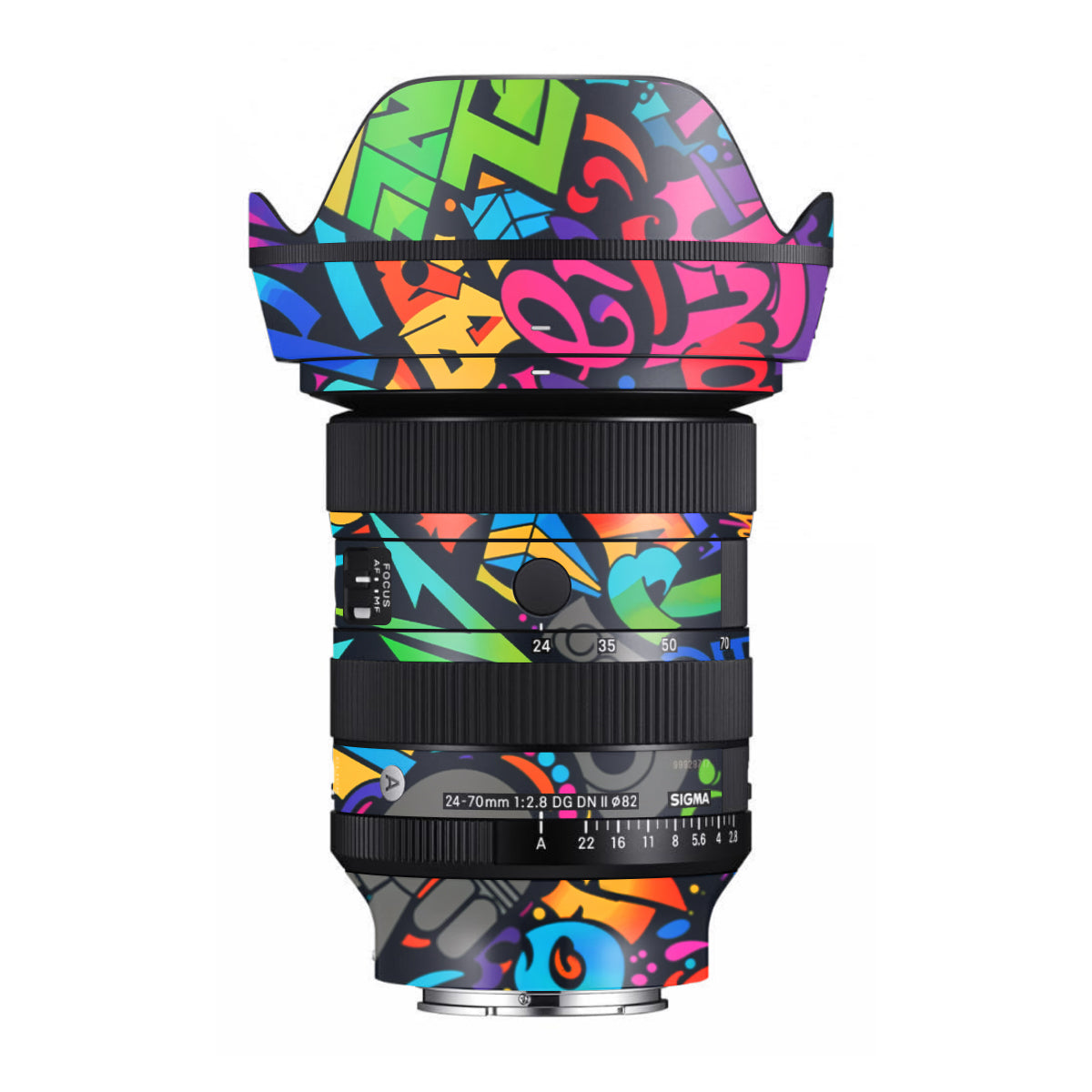 Colorful Urban Street Art Lettering Sigma 24-70mm F/2.8 DG DN Sony E Camera Lens Skin