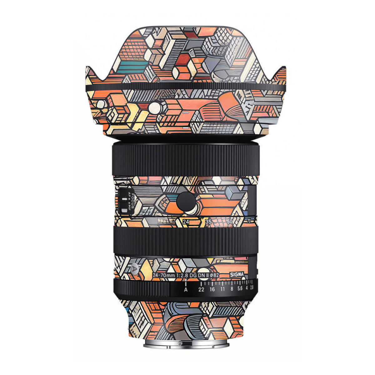 Isometric Cityscape Sigma 24-70mm F/2.8 DG DN Sony E Camera Lens Skin