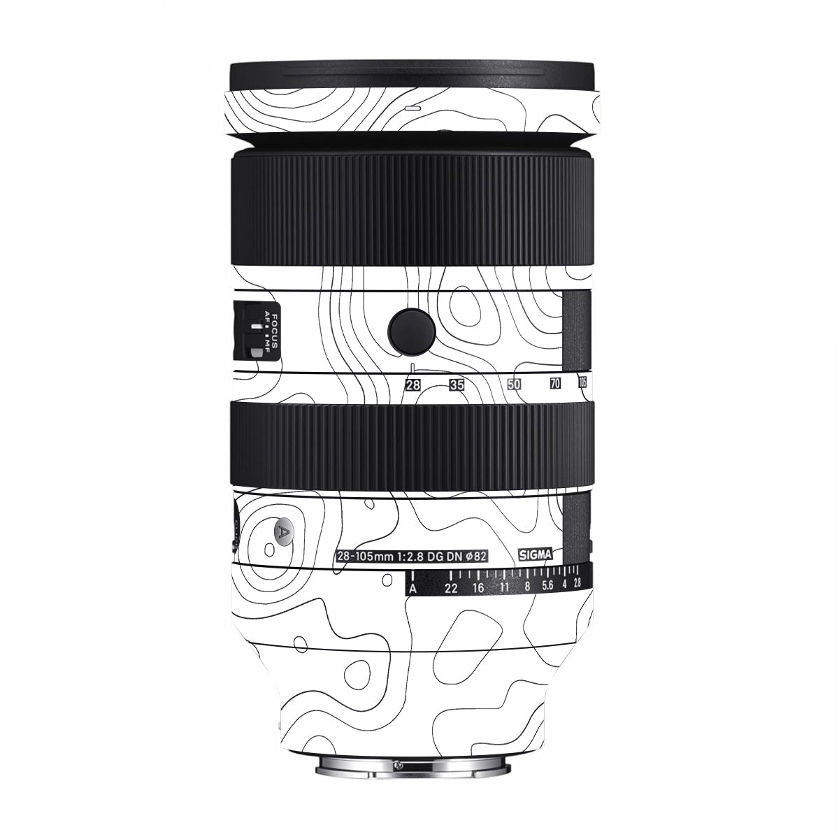 White Contour Design Sigma 28-105mm F/2.8 DG DN Sony E Camera Lens Skin