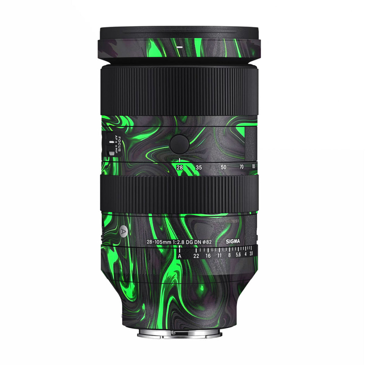 Green Liquid Pattern Sigma 28-105mm F/2.8 DG DN Sony E Camera Lens Skin