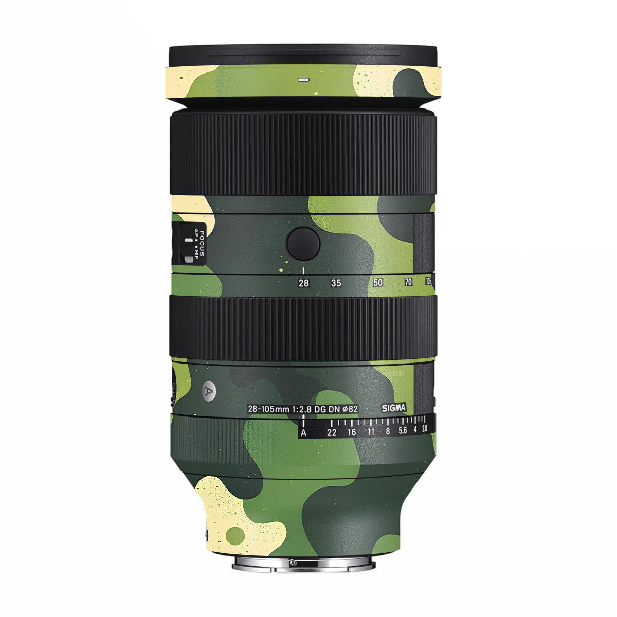 Camouflage Pattern Sigma 28-105mm F/2.8 DG DN Sony E Camera Lens Skin