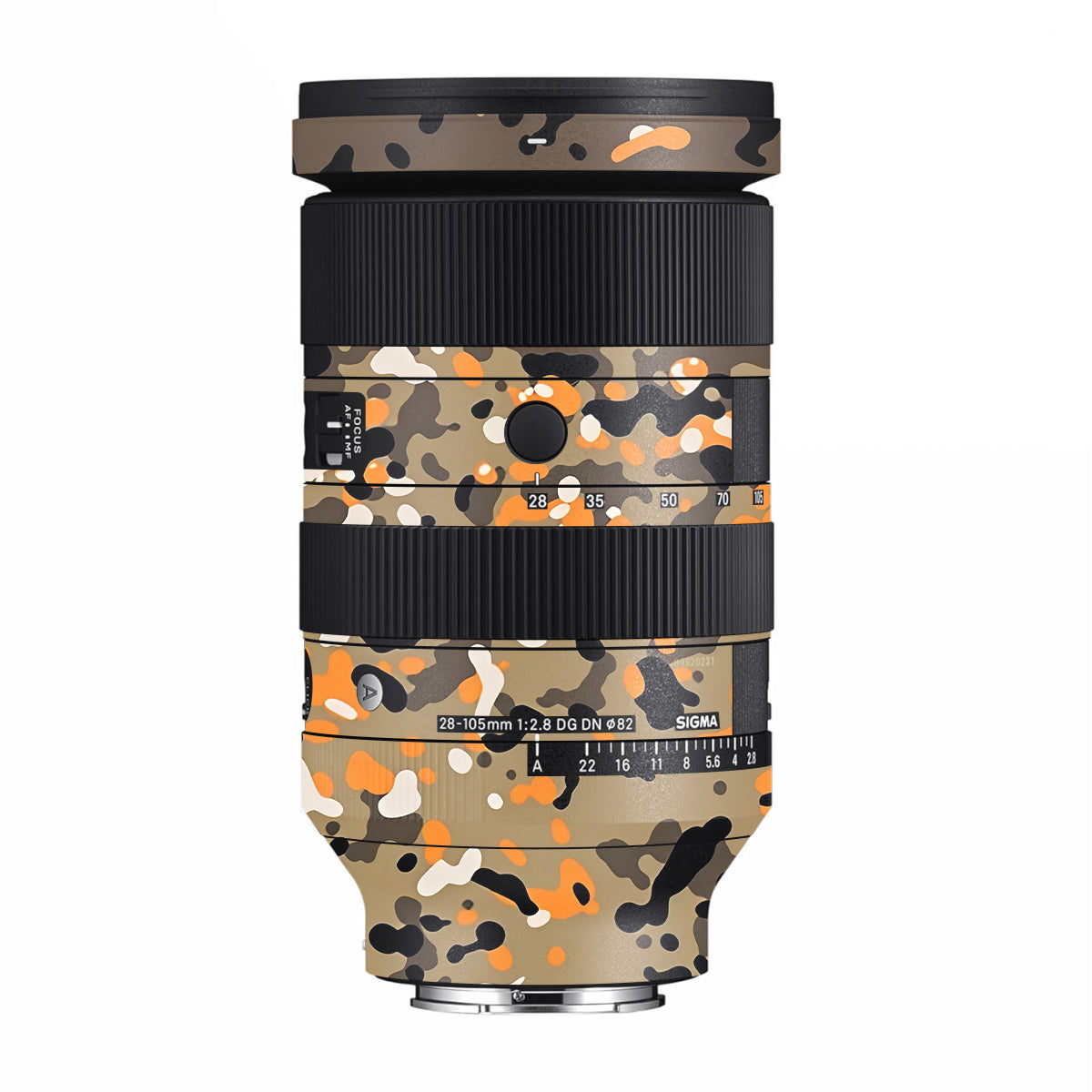 Orange Brown Spot Sigma 28-105mm F/2.8 DG DN Sony E Camera Lens Skin