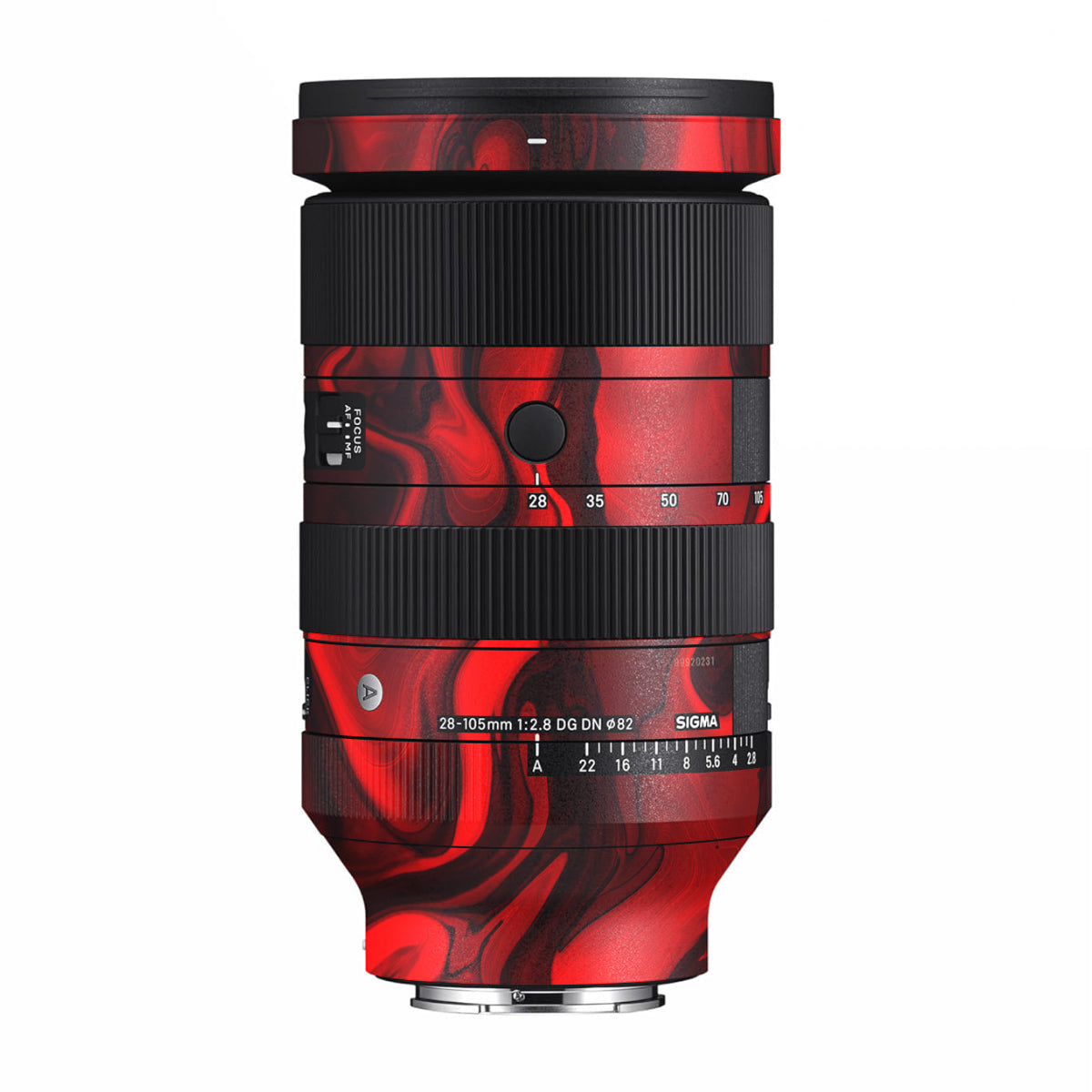 Red Lava Flow Sigma 28-105mm F/2.8 DG DN Sony E Camera Lens Skin
