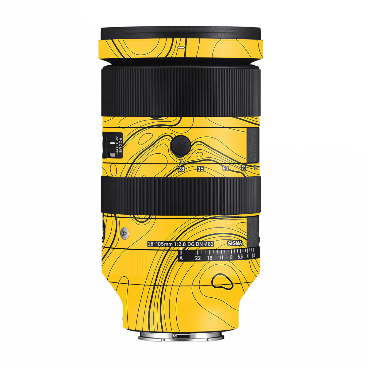 Topographic Map Pattern Sigma 28-105mm F/2.8 DG DN Sony E Camera Lens Skin