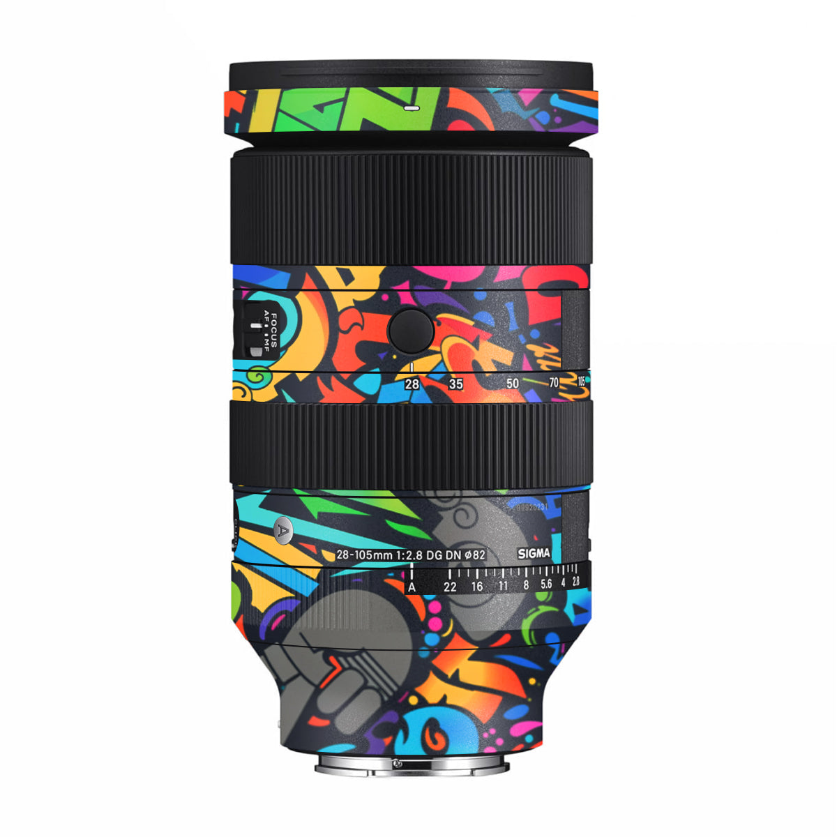 Colorful Urban Street Art Lettering Sigma 28-105mm F/2.8 DG DN Sony E Camera Lens Skin