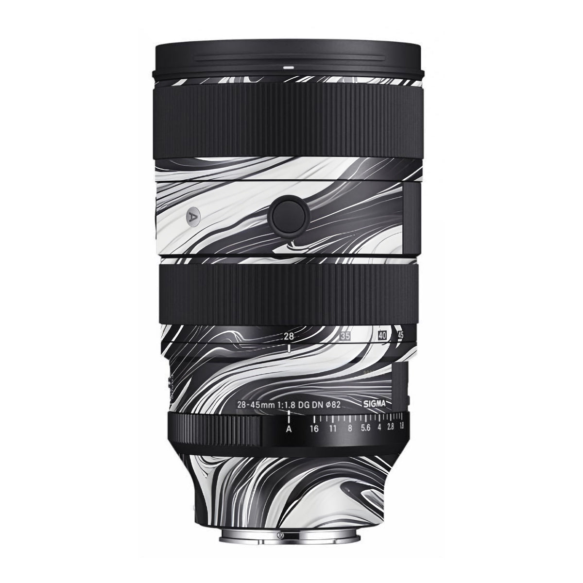 Black and White Marble Sigma 28-45mm F/1.8 DG DN Art Sony E Camera Lens Skin