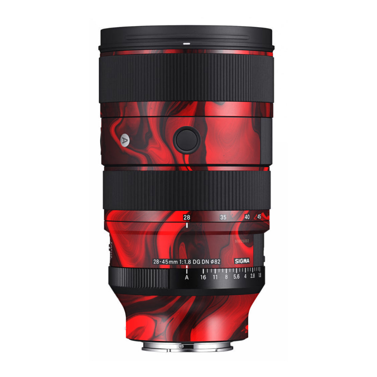 Red Lava Flow Sigma 28-45mm F/1.8 DG DN Art Sony E Camera Lens Skin