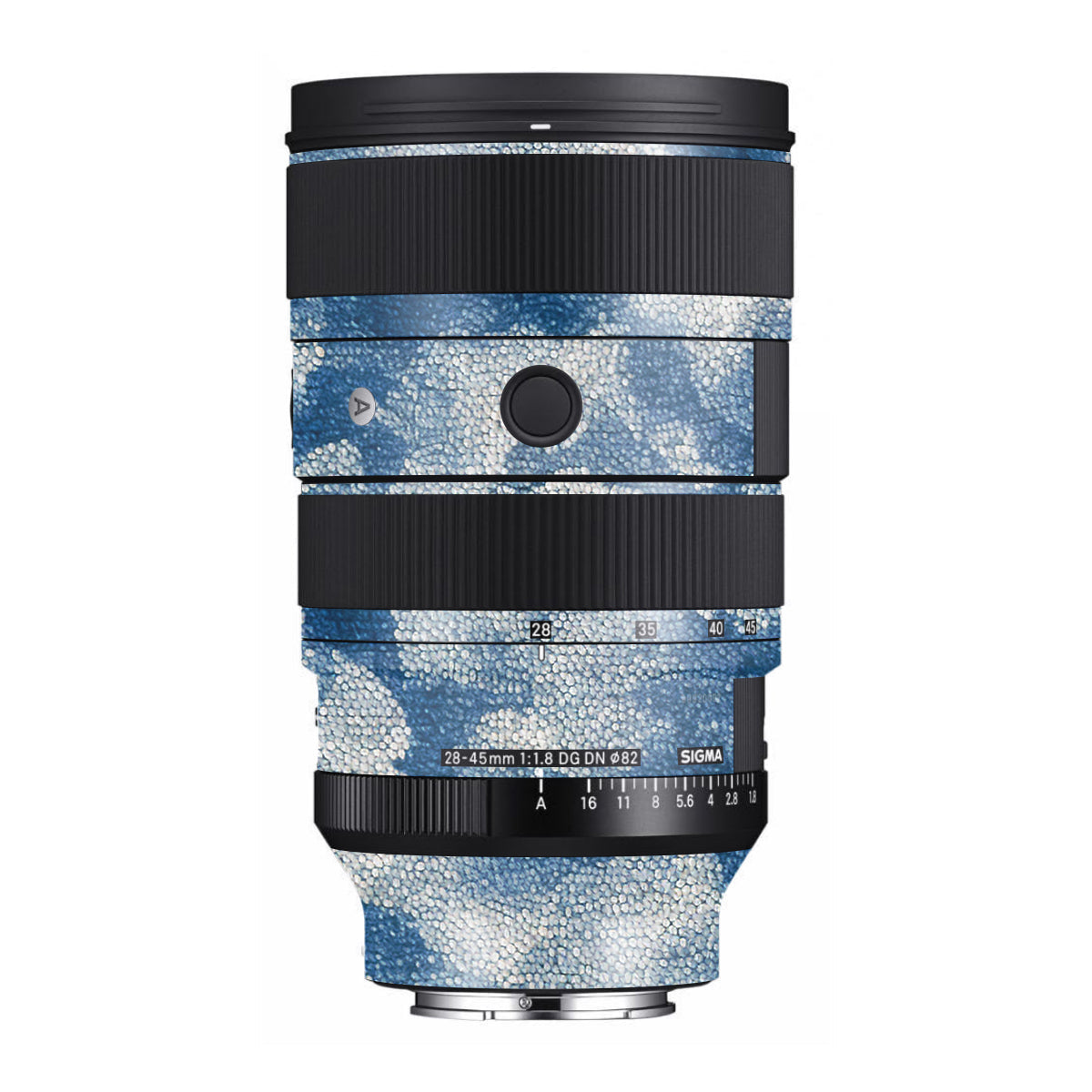 Blue Watercolor Fabric Sigma 28-45mm F/1.8 DG DN Art Sony E Camera Lens Skin