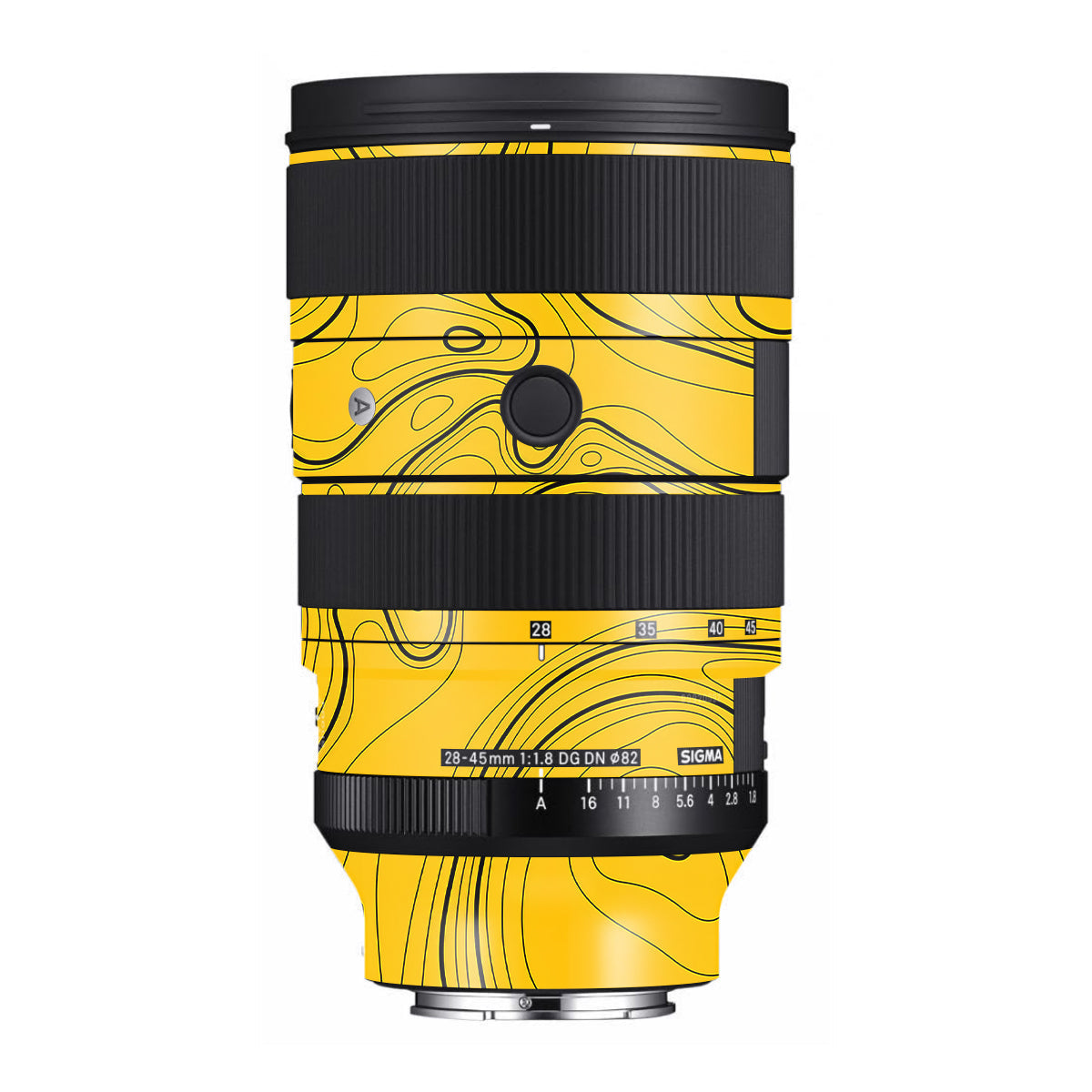 Topographic Map Pattern Sigma 28-45mm F/1.8 DG DN Art Sony E Camera Lens Skin