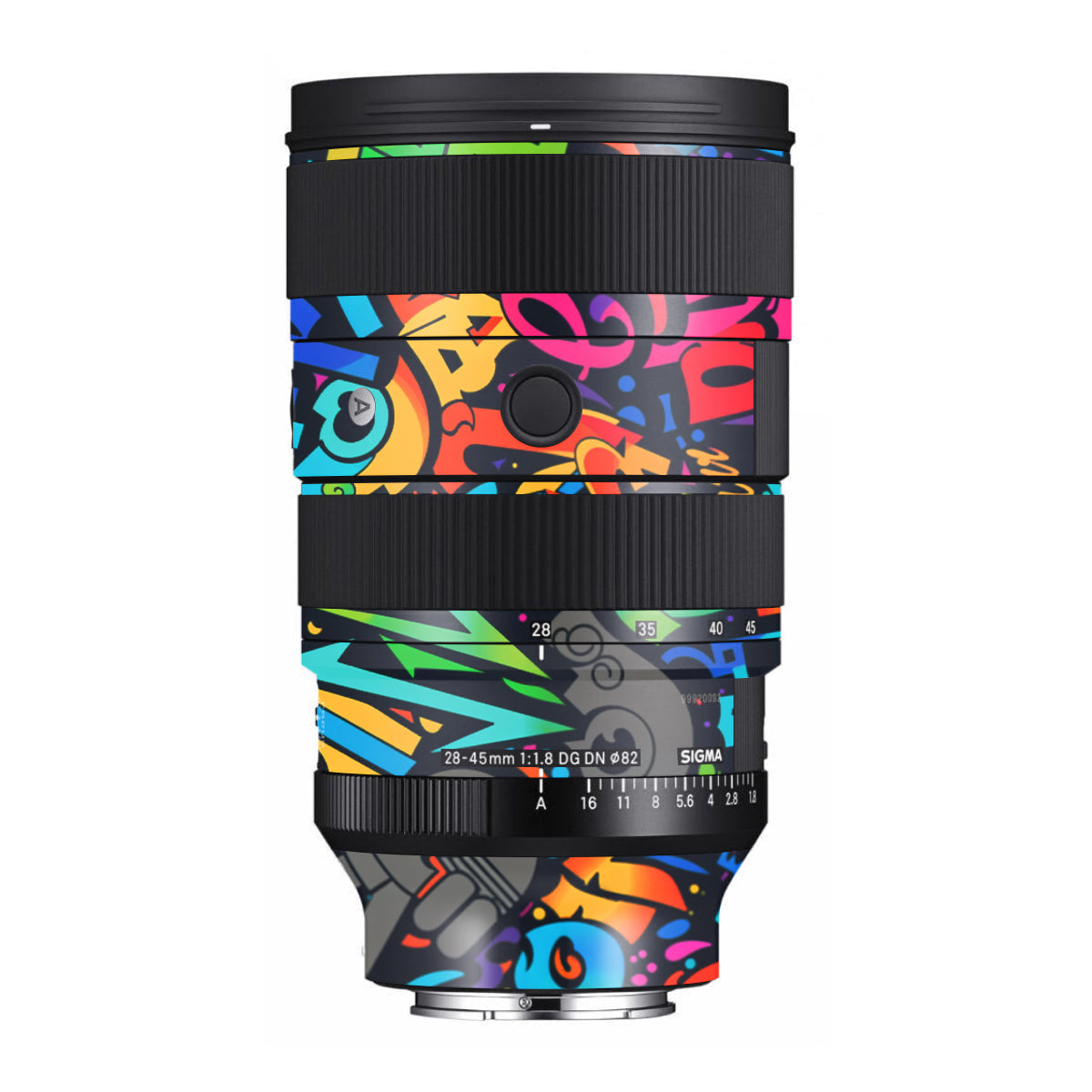 Colorful Urban Street Art Lettering Sigma 28-45mm F/1.8 DG DN Art Sony E Camera Lens Skin