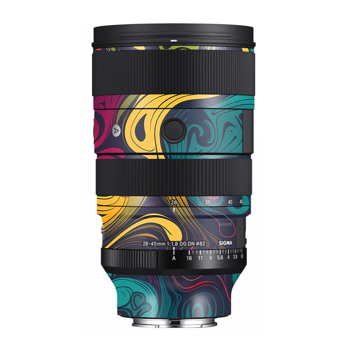 Psychedelic Color Swirl Sigma 28-45mm F/1.8 DG DN Art Sony E Camera Lens Skin