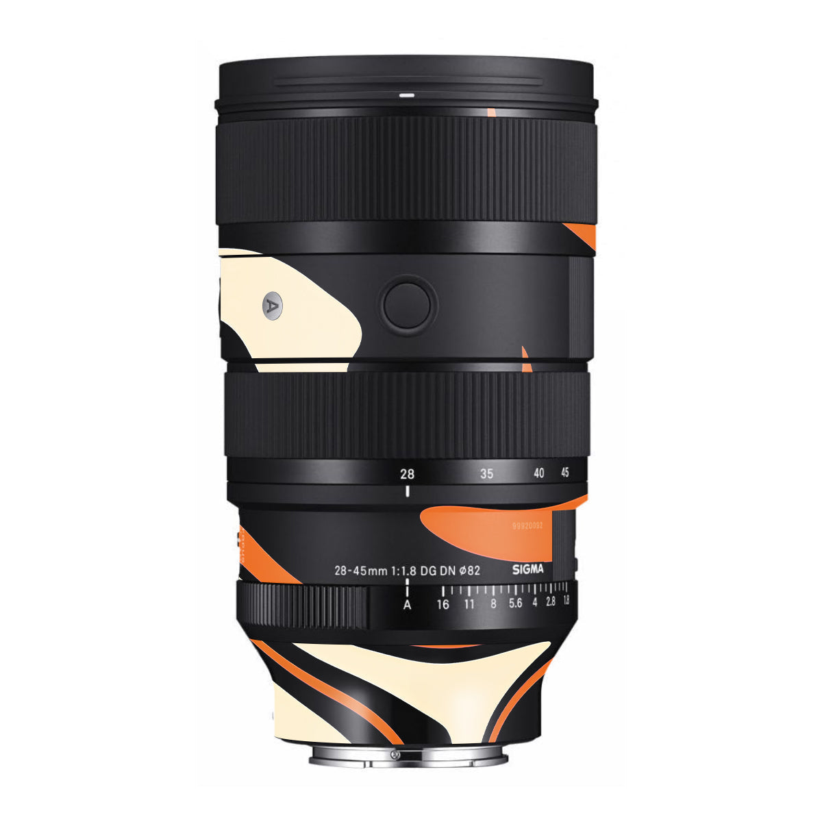 Mid-Century Abstract Swirl Sigma 28-45mm F/1.8 DG DN Art Sony E Camera Lens Skin