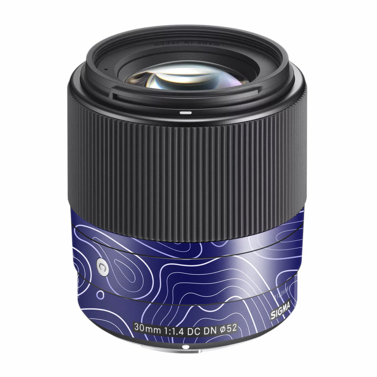 Deep Blue Contour Sigma 30mm F/1.4 DC DN Sony E Camera Lens Skin