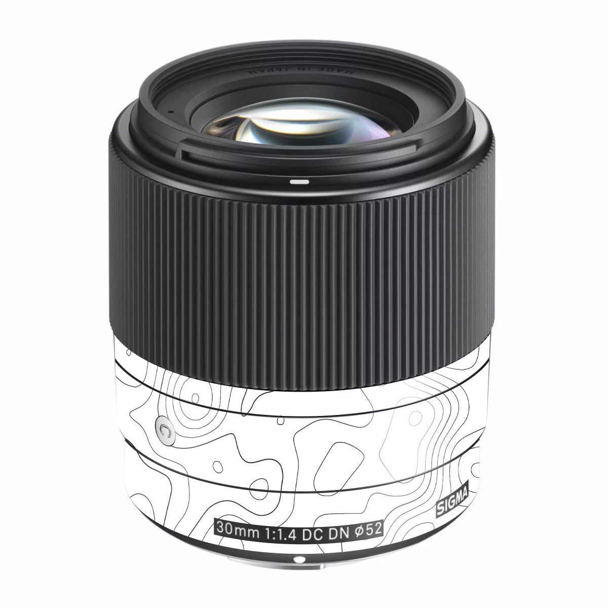 White Contour Design Sigma 30mm F/1.4 DC DN Sony E Camera Lens Skin
