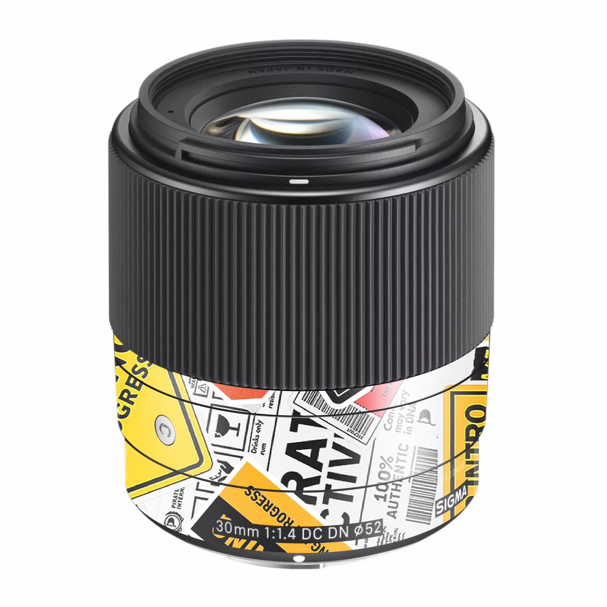 Tech Aesthetic Sticker Collage Sigma 30mm F/1.4 DC DN Sony E Camera Lens Skin