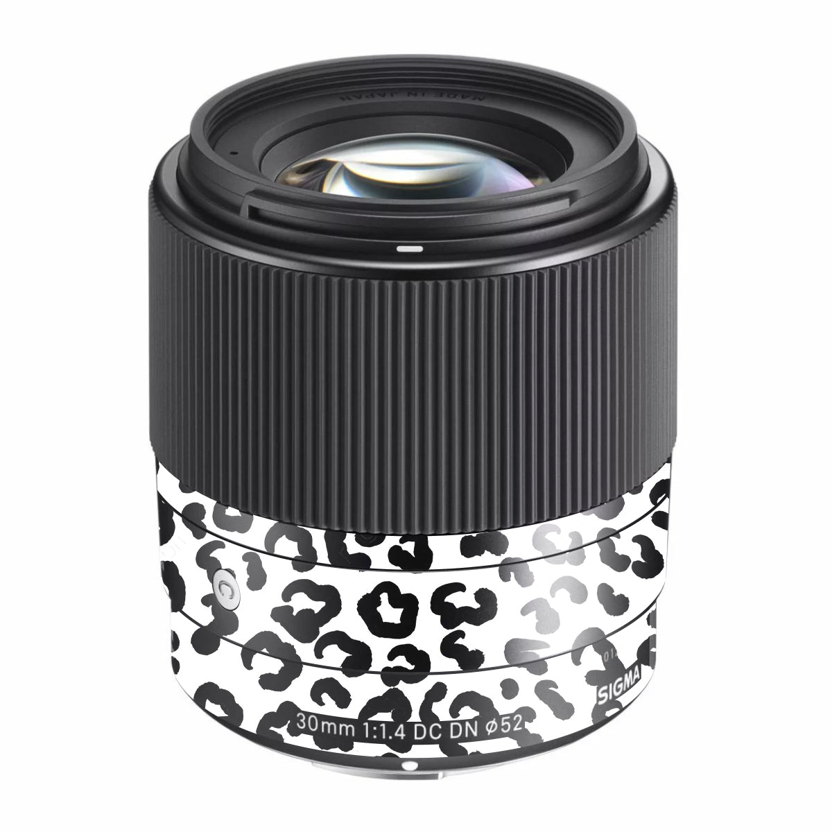 White Leopard Sigma 30mm F/1.4 DC DN Sony E Camera Lens Skin