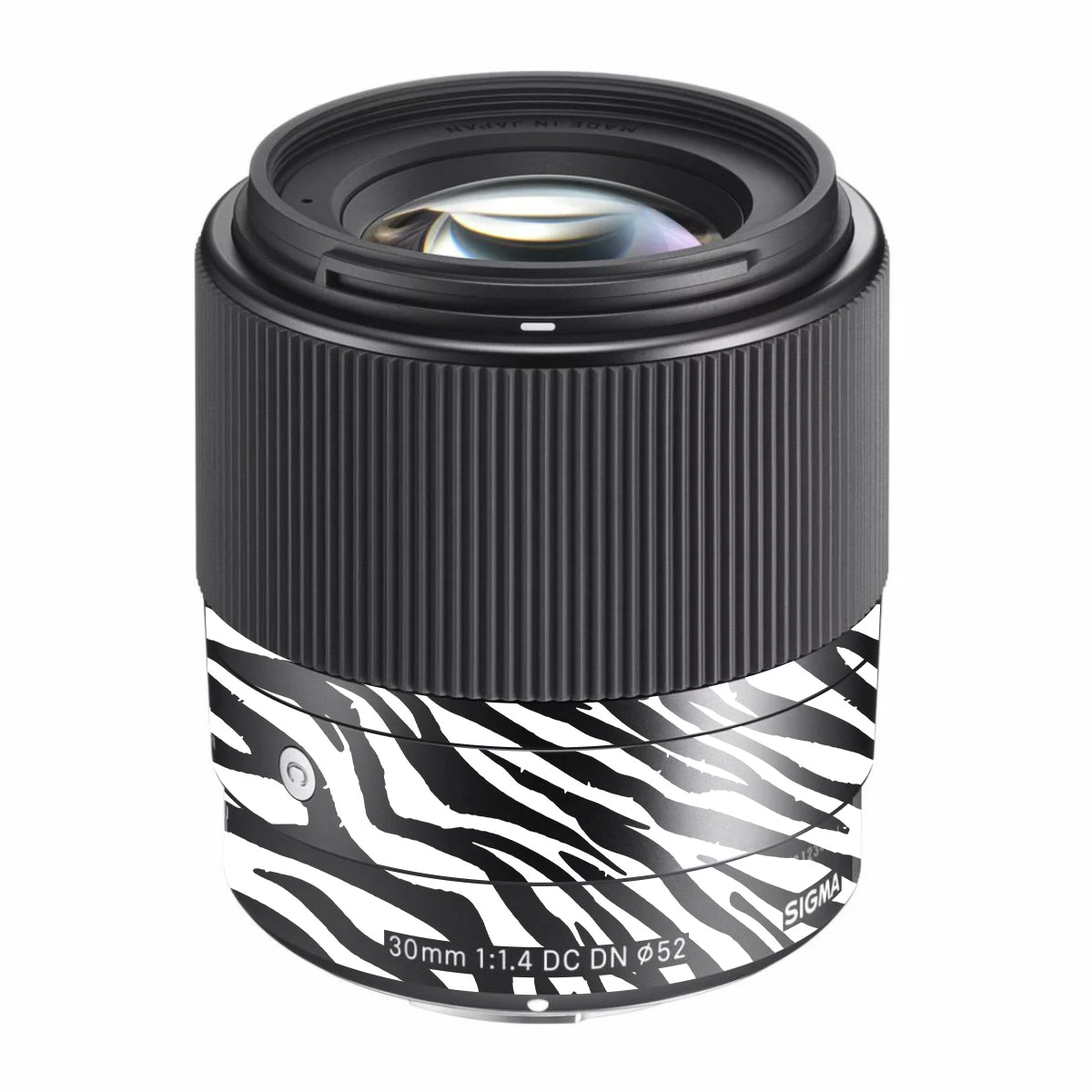 Classic Zebra Stripes Sigma 30mm F/1.4 DC DN Sony E Camera Lens Skin