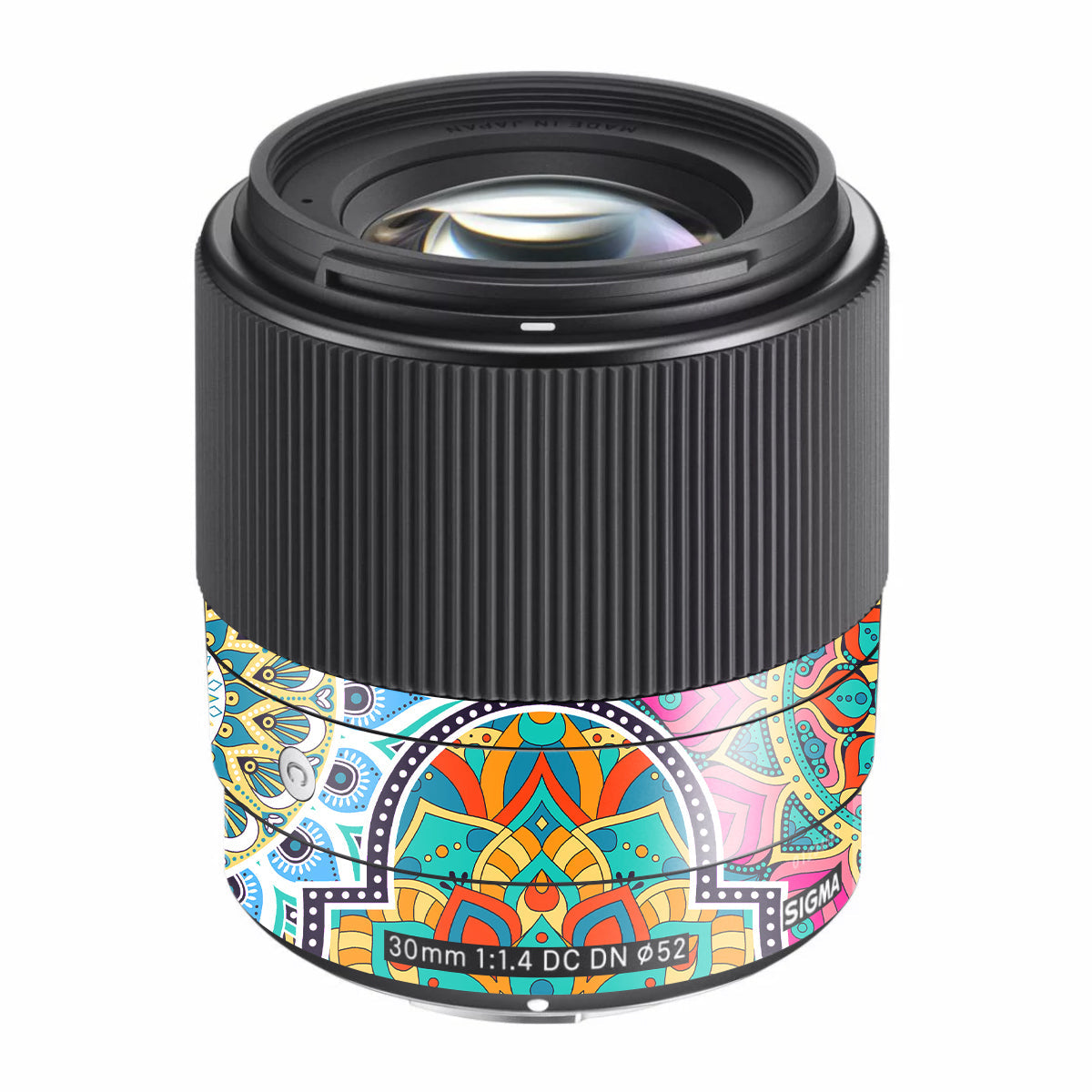 Boho Mandala Tile Pattern Sigma 30mm F/1.4 DC DN Sony E Camera Lens Skin