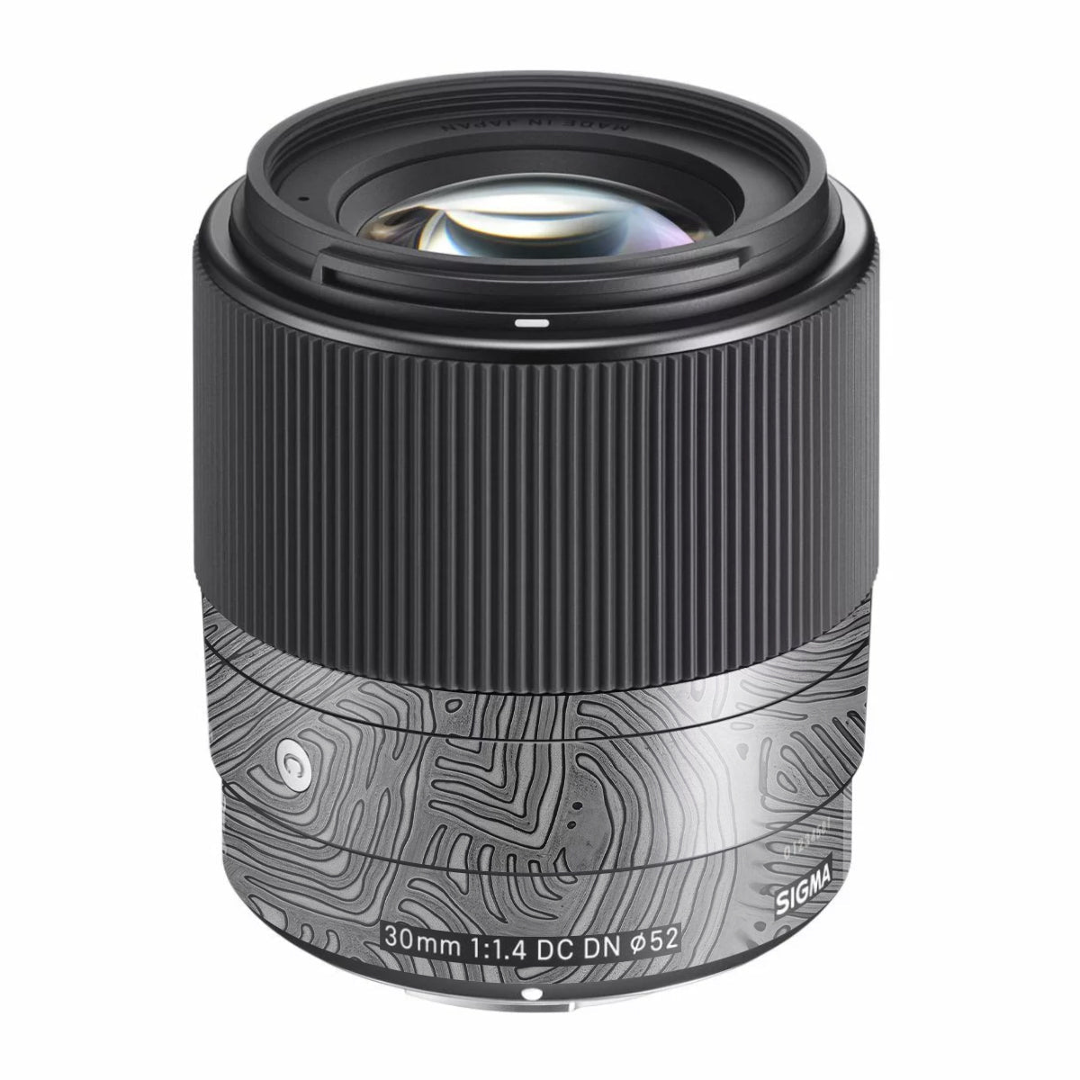 Monochrome Line Maze Sigma 30mm F/1.4 DC DN Sony E Camera Lens Skin