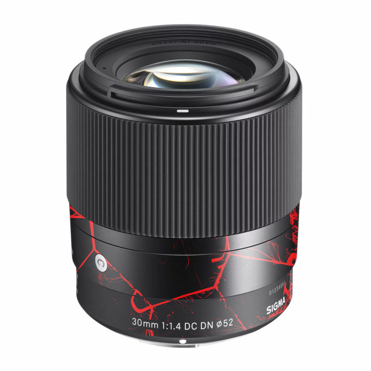 Red Neural Grid Sigma 30mm F/1.4 DC DN Sony E Camera Lens Skin