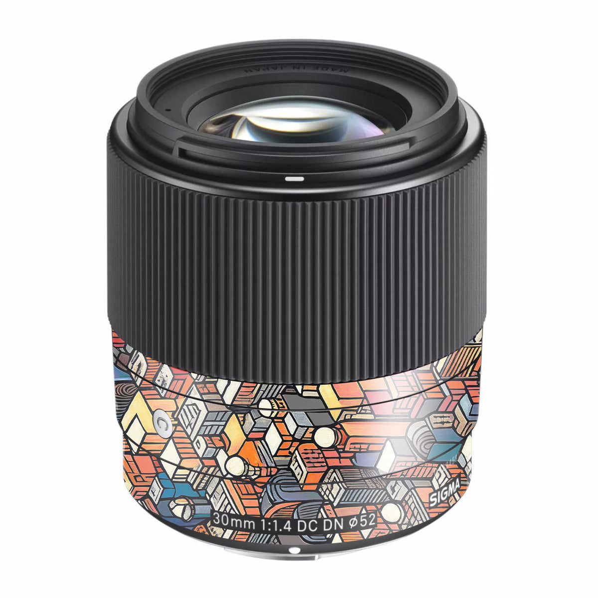 Isometric Cityscape Sigma 30mm F/1.4 DC DN Sony E Camera Lens Skin