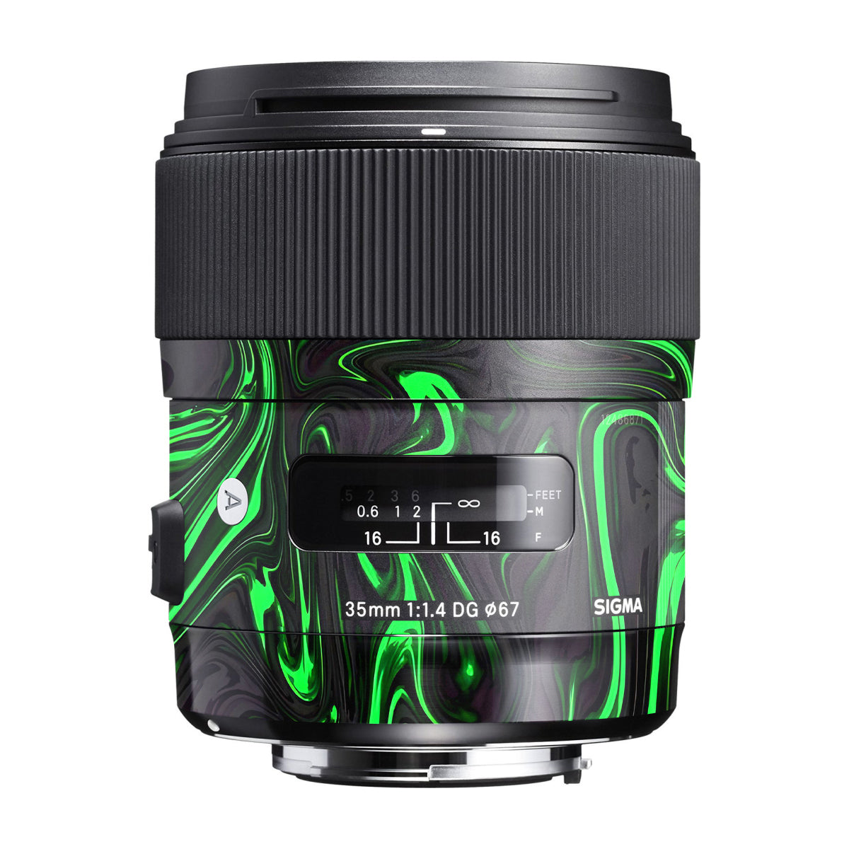 Green Liquid Pattern Sigma 35mm F/1.4 DG Canon Mount Camera Lens Skin