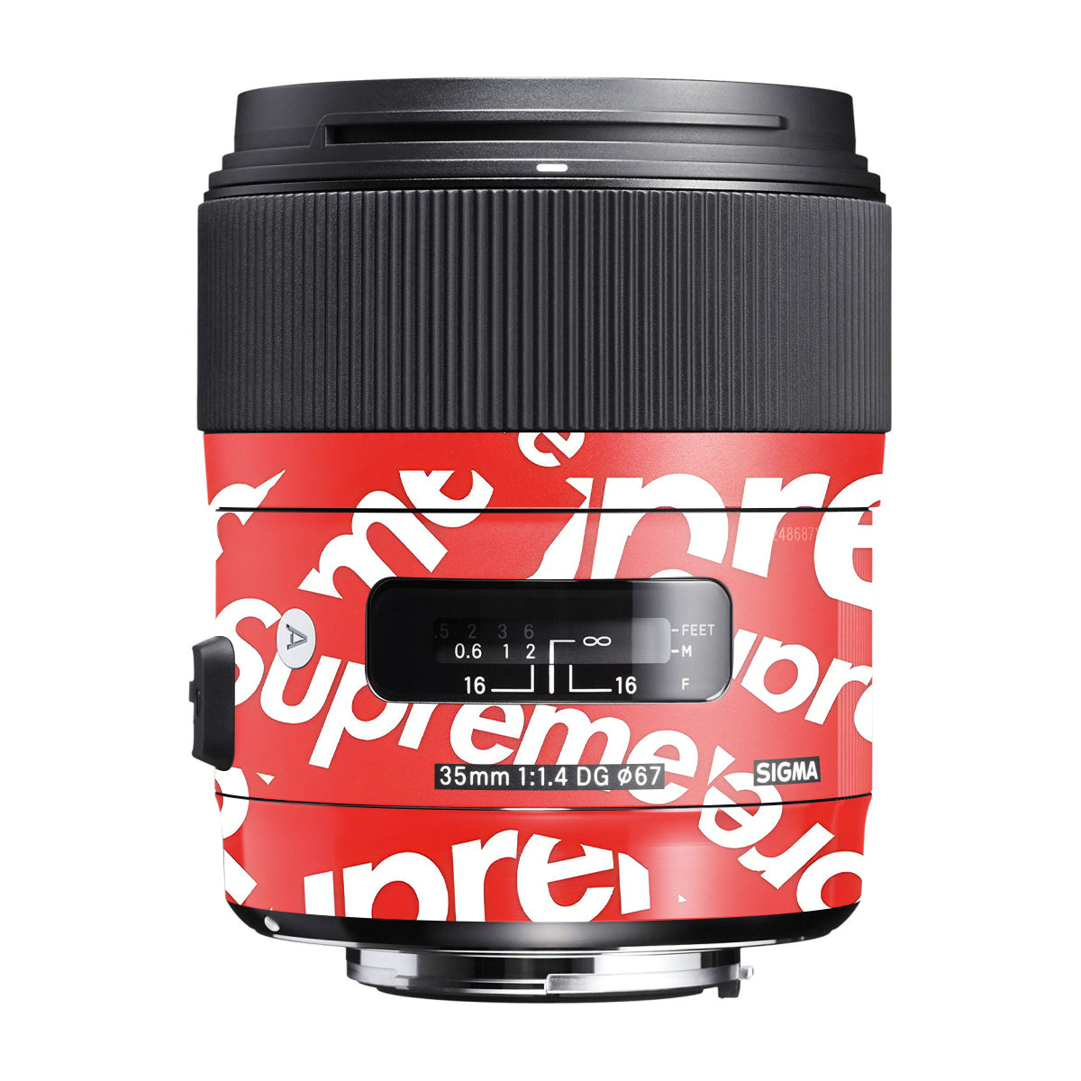 Supreme Red Sigma 35mm F/1.4 DG Canon Mount Camera Lens Skin