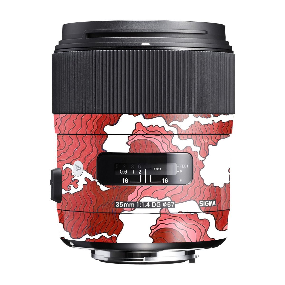 Cherry Waves Sigma 35mm F/1.4 DG Canon Mount Camera Lens Skin
