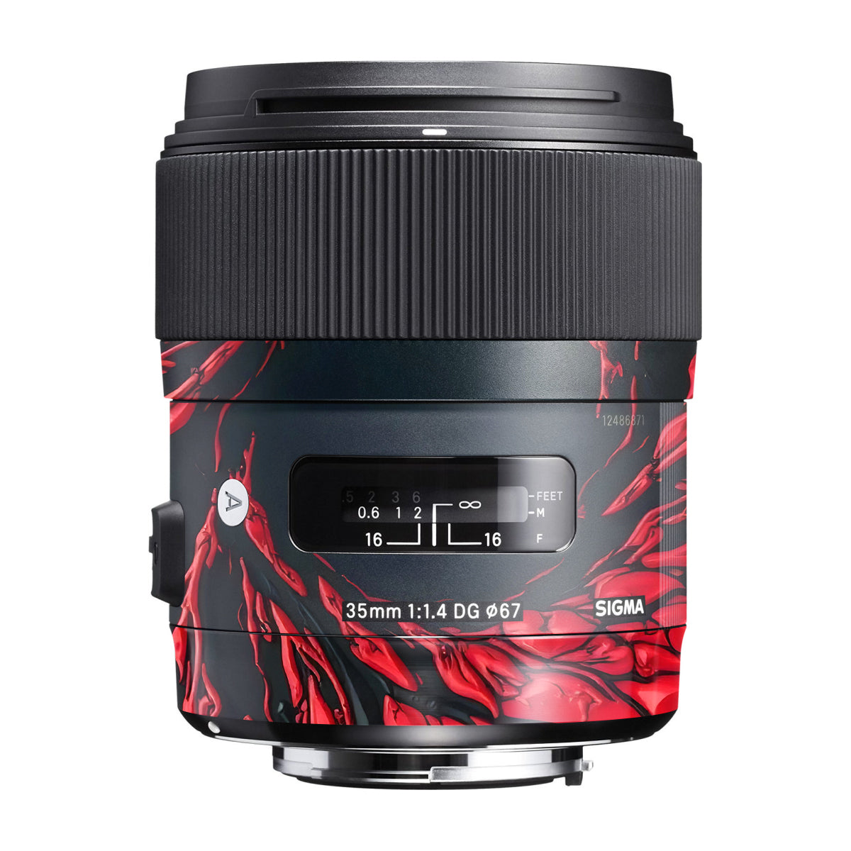Venom Red Sigma 35mm F/1.4 DG Canon Mount Camera Lens Skin