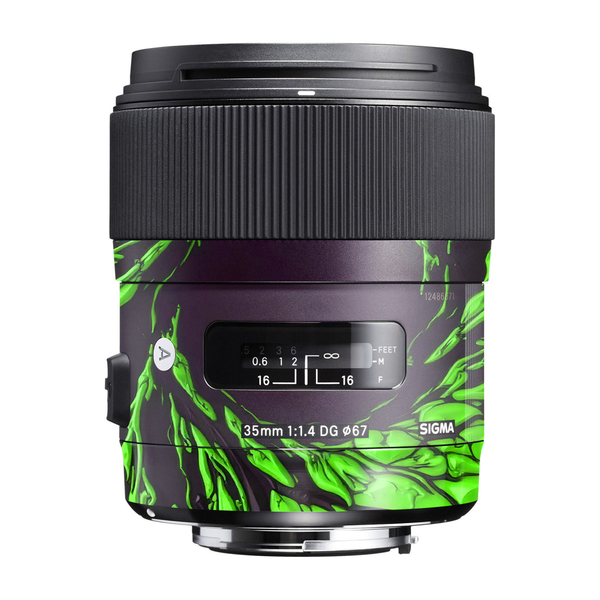 Venom Green Sigma 35mm F/1.4 DG Canon Mount Camera Lens Skin