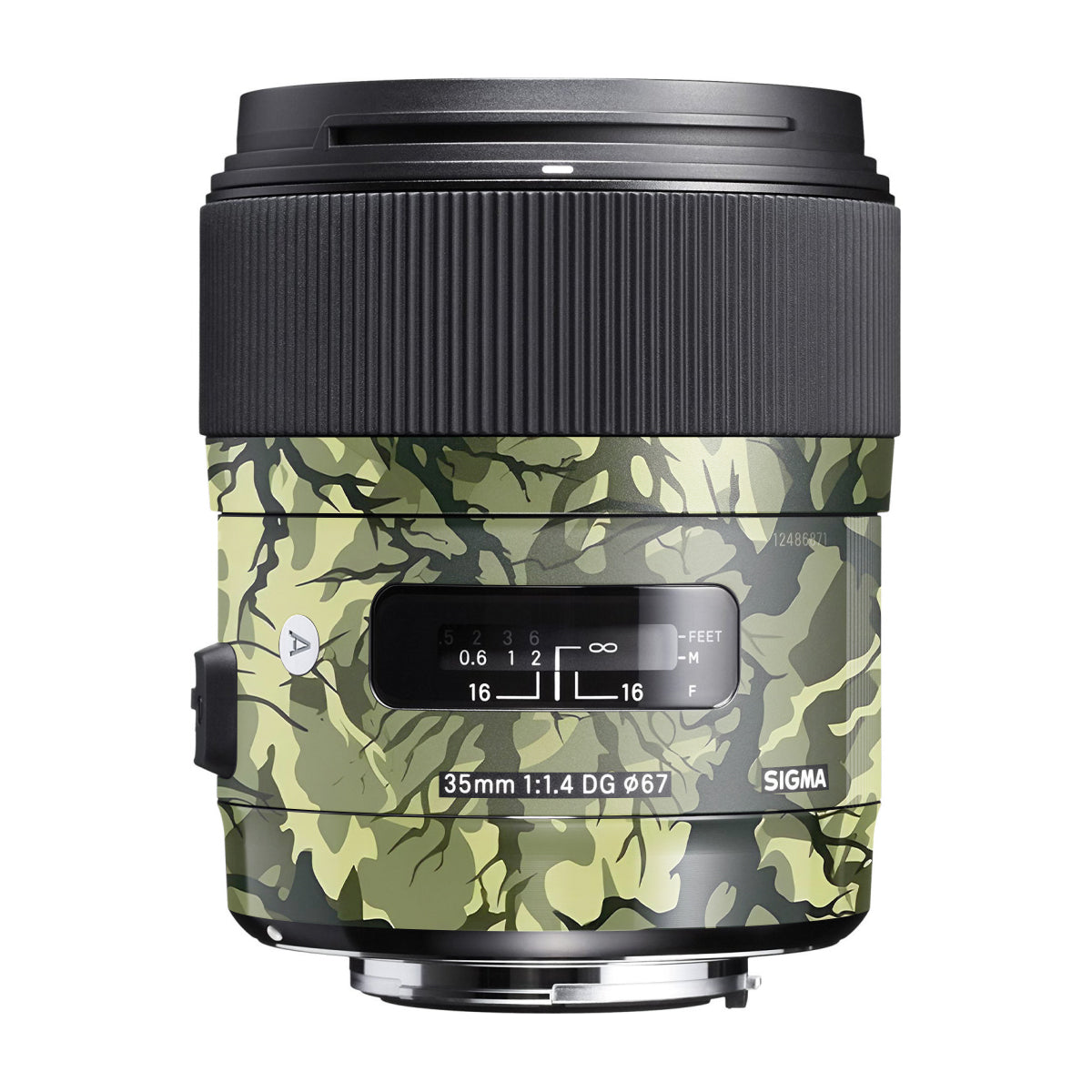 Green Tangled Vines Sigma 35mm F/1.4 DG Canon Mount Camera Lens Skin