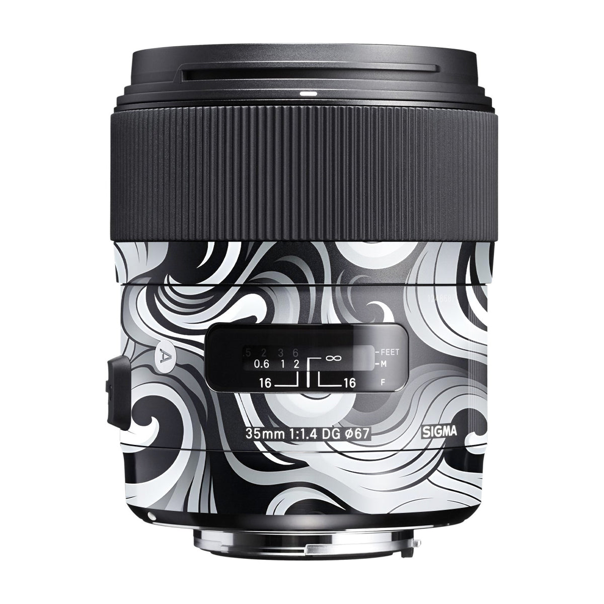 Smoke Swirl Sigma 35mm F/1.4 DG Canon Mount Camera Lens Skin