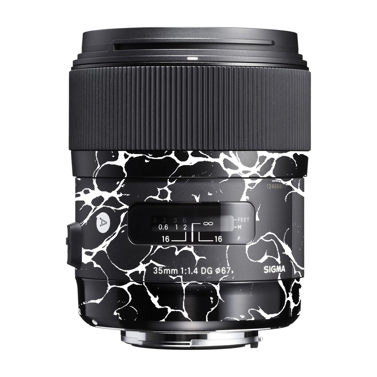 White Web Sigma 35mm F/1.4 DG Canon Mount Camera Lens Skin