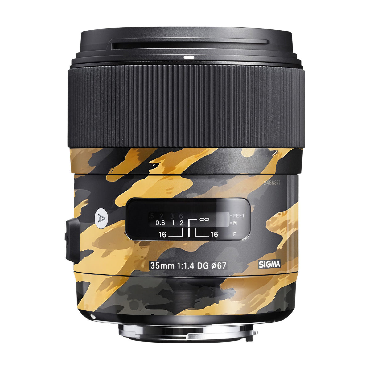 Camo Tiger Blend Sigma 35mm F/1.4 DG Canon Mount Camera Lens Skin
